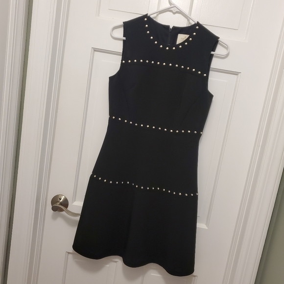 EC Kate Spade New York Studded Crepe Cocktail Party Dress Size 2, Black - Picture 10 of 11